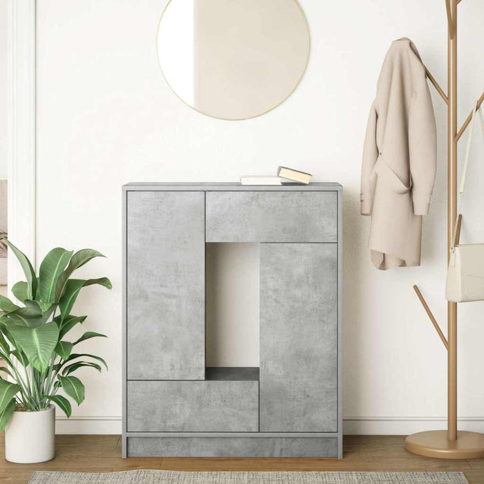 Bufetă cu sertare și uși Gri beton 73x31x90 cm - WALTI WALTI