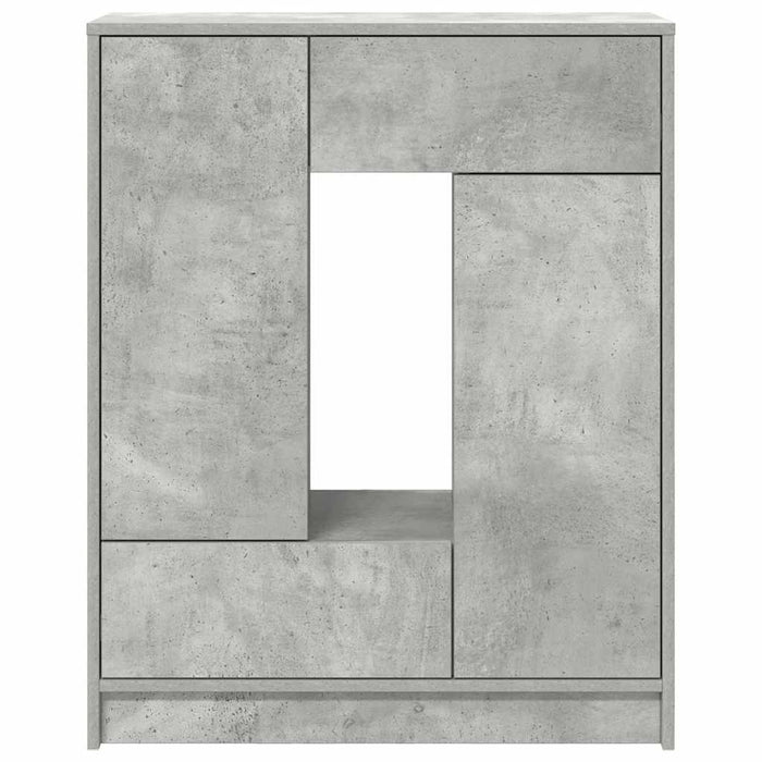 Bufetă cu sertare și uși Gri beton 73x31x90 cm - WALTI WALTI