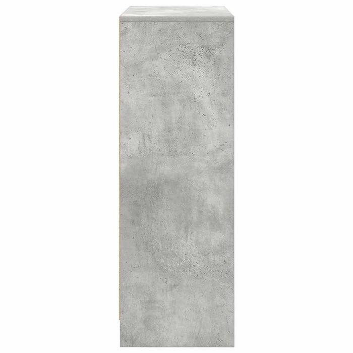 Bufetă cu sertare și uși Gri beton 73x31x90 cm - WALTI WALTI