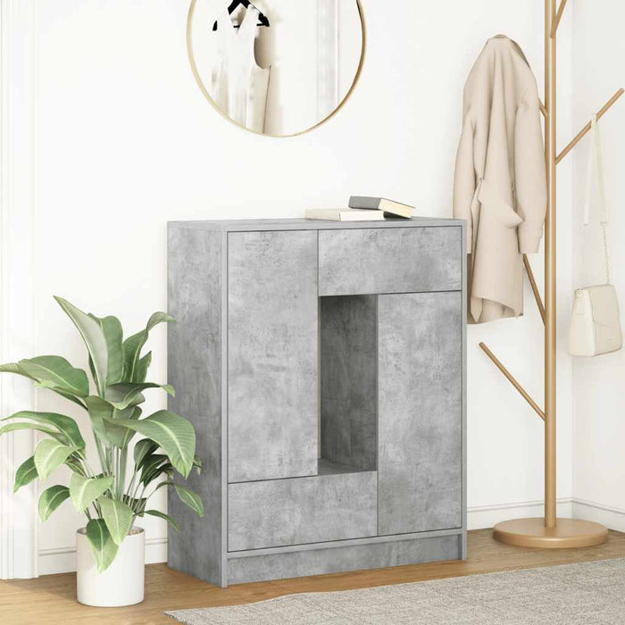 Bufetă cu sertare și uși Gri beton 73x31x90 cm - WALTI WALTI