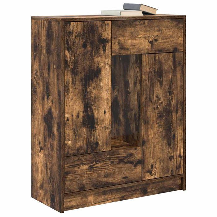 Bufetă cu sertare și uși Stejar afumat 73x31x90 cm - WALTI WALTI