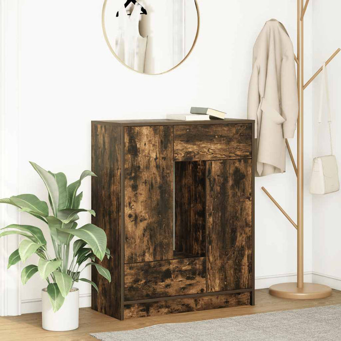 Bufetă cu sertare și uși Stejar afumat 73x31x90 cm - WALTI WALTI