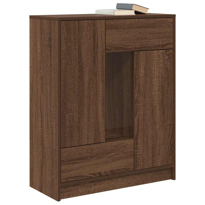 Bufetă cu sertare și uși Stejar maro 73x31x90 cm - WALTI WALTI