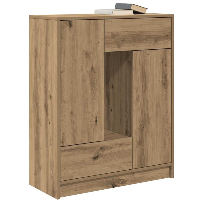 Bufetă cu sertare și uși Stejar Artisan 73x31x90 cm - WALTI WALTI