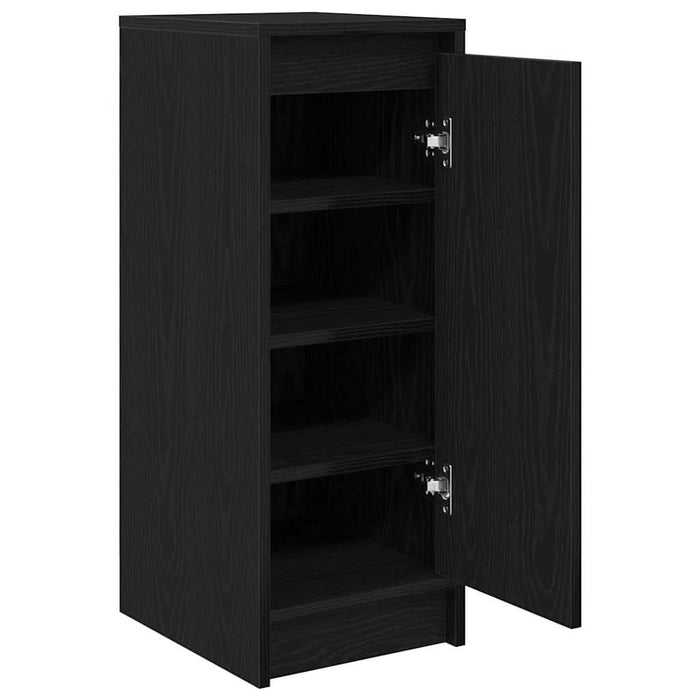 Dulap Pantofi Stejar Negru 29,5x34x76 cm Lemn prelucrat - WALTI WALTI