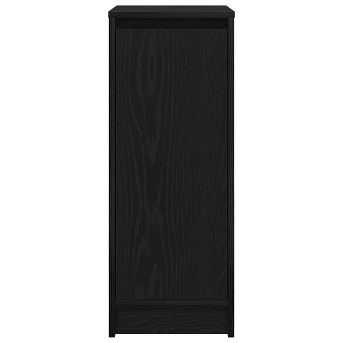 Dulap Pantofi Stejar Negru 29,5x34x76 cm Lemn prelucrat - WALTI WALTI