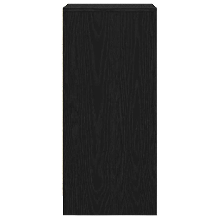 Dulap Pantofi Stejar Negru 29,5x34x76 cm Lemn prelucrat - WALTI WALTI