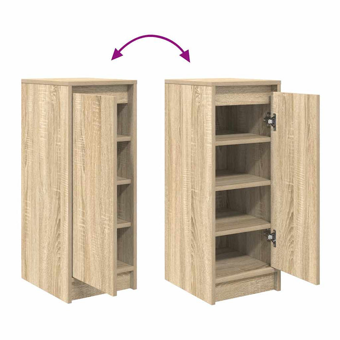 Dulap Pantofi Stejar Sonoma 29,5x34x76 cm Lemn prelucrat - WALTI WALTI