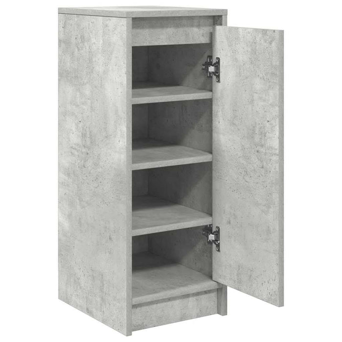 Dulap Pantofi Beton Gri 29,5x34x76 cm Lemn de prelucrat - WALTI WALTI