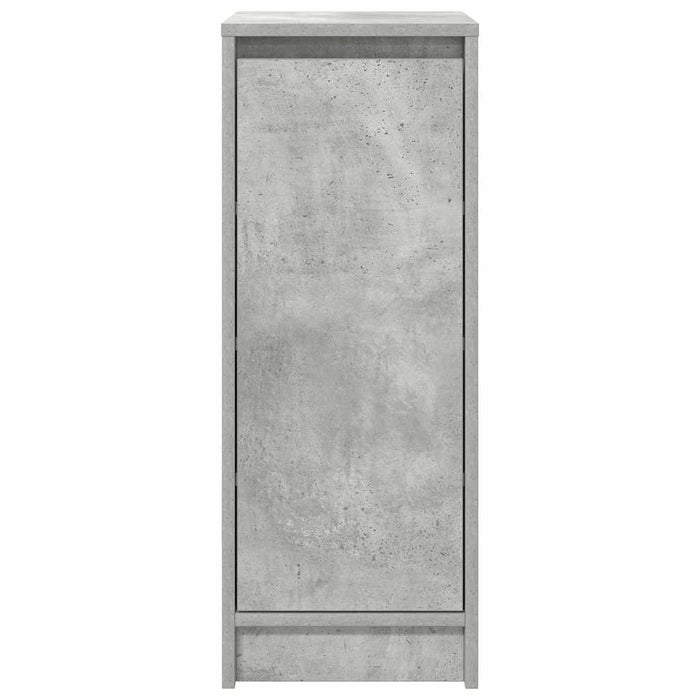 Dulap Pantofi Beton Gri 29,5x34x76 cm Lemn de prelucrat - WALTI WALTI