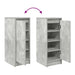 Dulap Pantofi Beton Gri 29,5x34x76 cm Lemn de prelucrat - WALTI WALTI