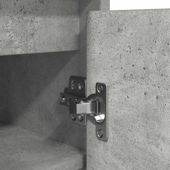 Dulap Pantofi Beton Gri 29,5x34x76 cm Lemn de prelucrat - WALTI WALTI