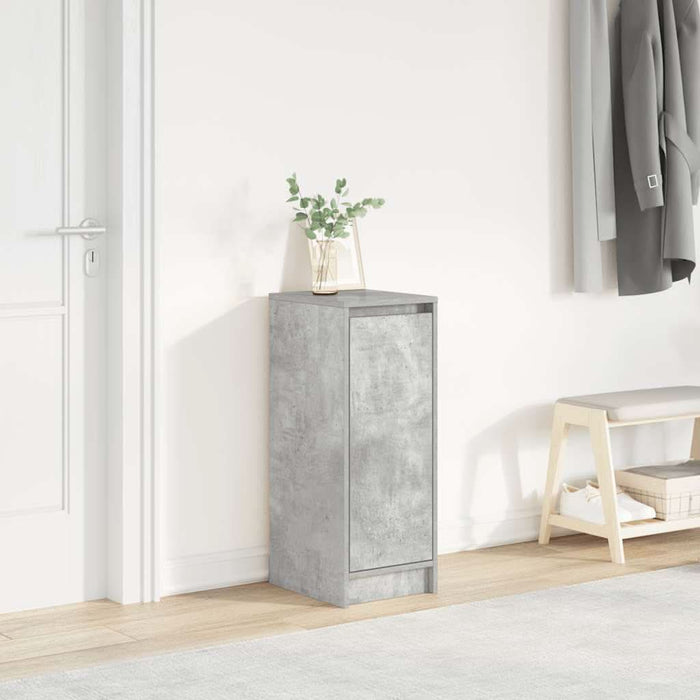 Dulap Pantofi Beton Gri 29,5x34x76 cm Lemn de prelucrat - WALTI WALTI