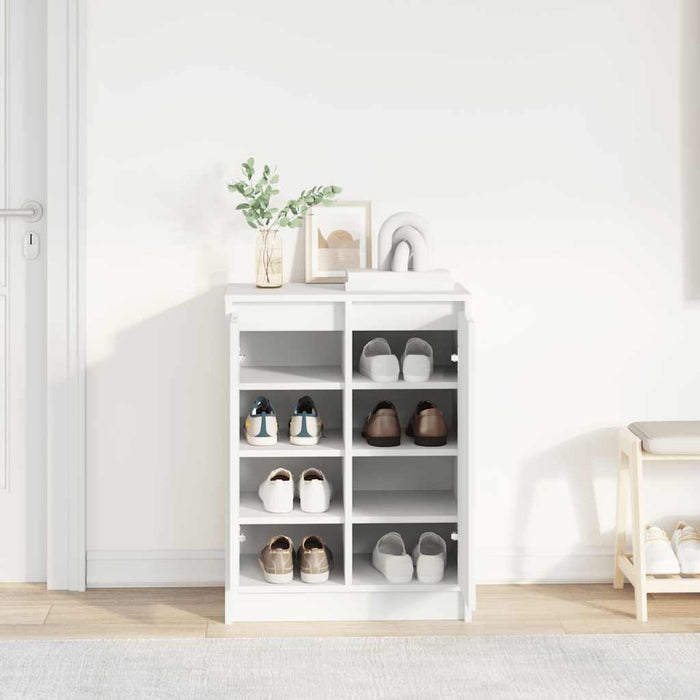 Dulap pentru încălțăminte alb 57x34x76 cm lemn prelucrat - WALTI WALTI