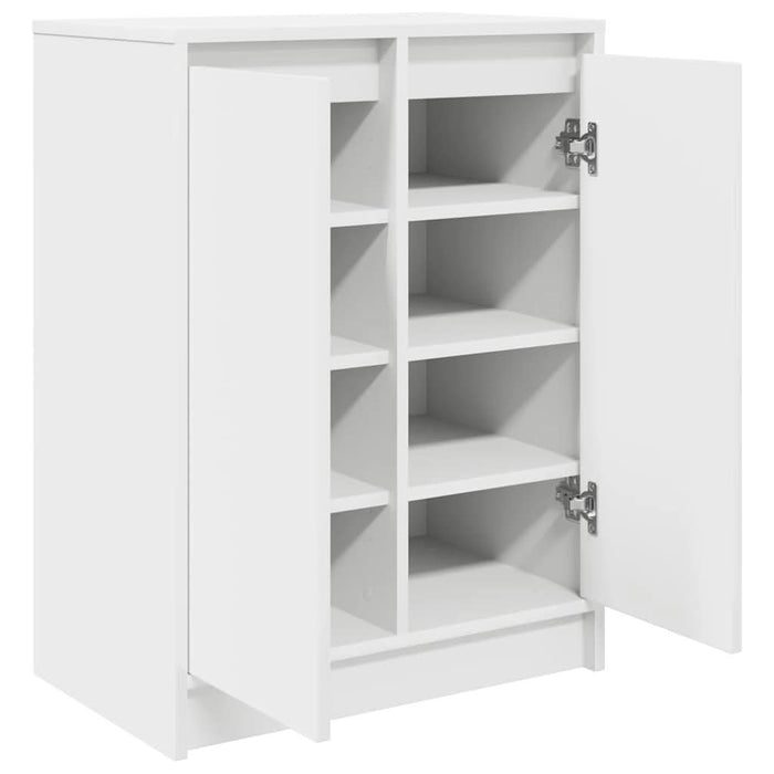 Dulap pentru încălțăminte alb 57x34x76 cm lemn prelucrat - WALTI WALTI