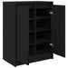 Dulap Pantofi Stejar Negru 57x34x76 cm Lemn prelucrat - WALTI WALTI
