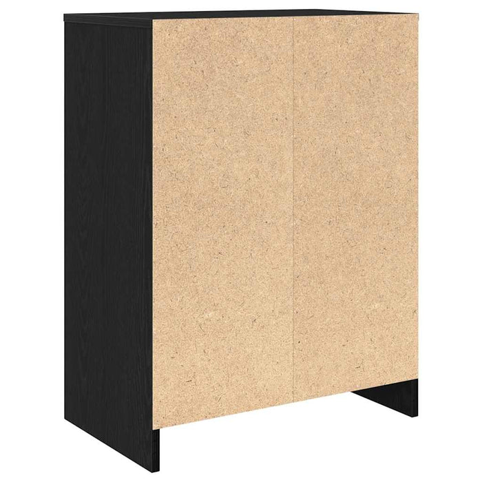 Dulap Pantofi Stejar Negru 57x34x76 cm Lemn prelucrat - WALTI WALTI