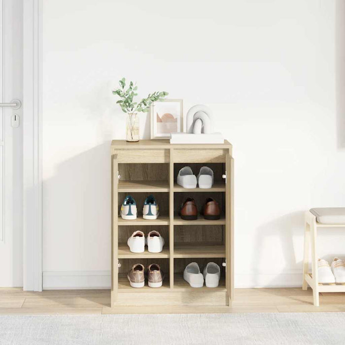 Dulap Pantofi Stejar Sonoma 57x34x76 cm Lemn prelucrat - WALTI WALTI