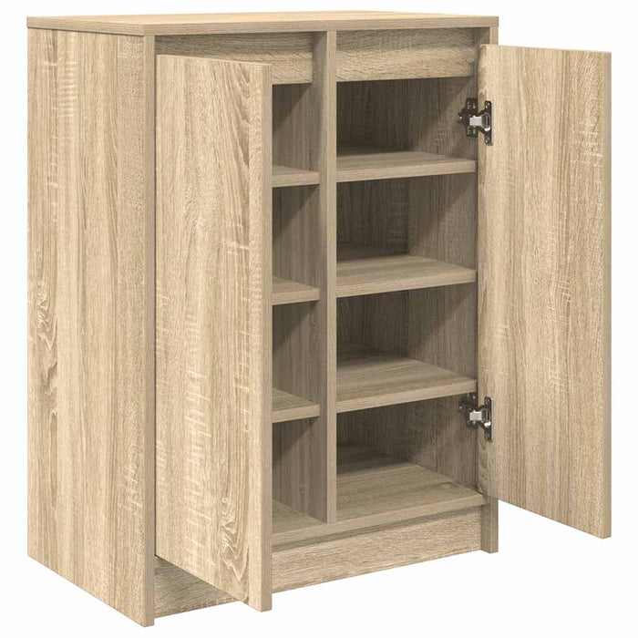 Dulap Pantofi Stejar Sonoma 57x34x76 cm Lemn prelucrat - WALTI WALTI