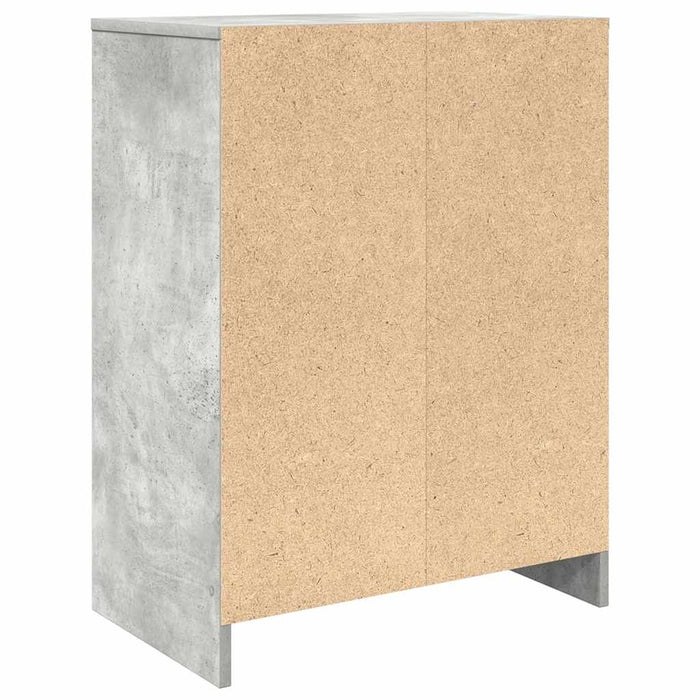 Dulap Pantofi Beton Gri 57x34x76 cm Lemn de prelucrat - WALTI WALTI