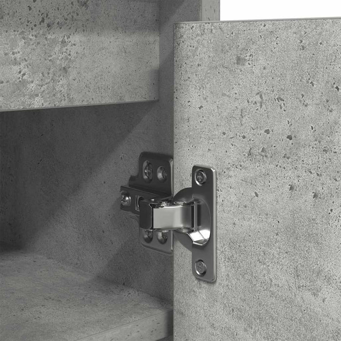 Dulap Pantofi Beton Gri 57x34x76 cm Lemn de prelucrat - WALTI WALTI