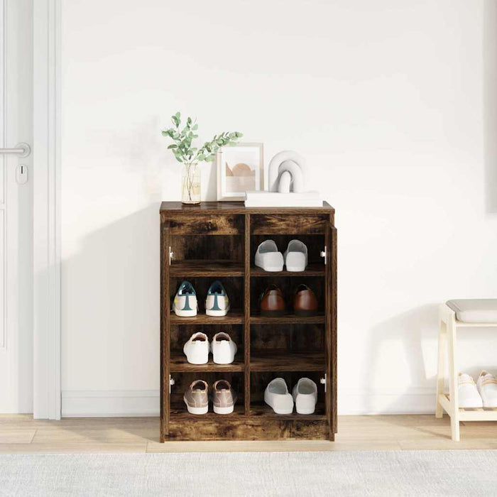 Dulap Pantofi Stejar Afumat 57x34x76 cm Lemn prelucrat - WALTI WALTI