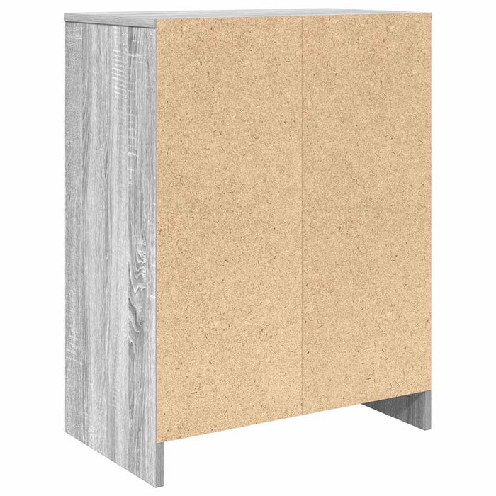 Dulap de pantofi gri Sonoma 57x34x76 cm lemn prelucrat - WALTI WALTI