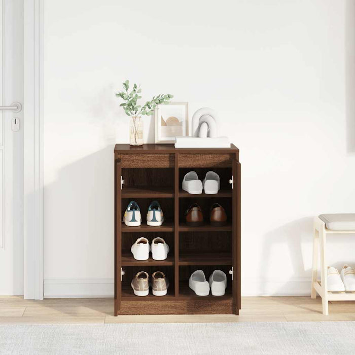 Dulap Pantofi Stejar maro 57x34x76 cm Lemn prelucrat - WALTI WALTI