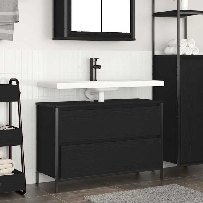 Dulap pentru baie cu sertare Stejar negru 90x34,5x60 cm - WALTI WALTI