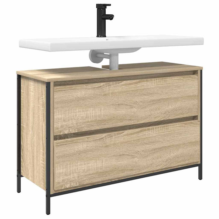 Dulap pentru baie cu sertare Stejar Sonoma 90x34,5x60 cm - WALTI WALTI