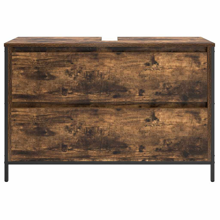 Dulap pentru baie cu sertare stejar afumat 90x34,5x60 cm - WALTI WALTI