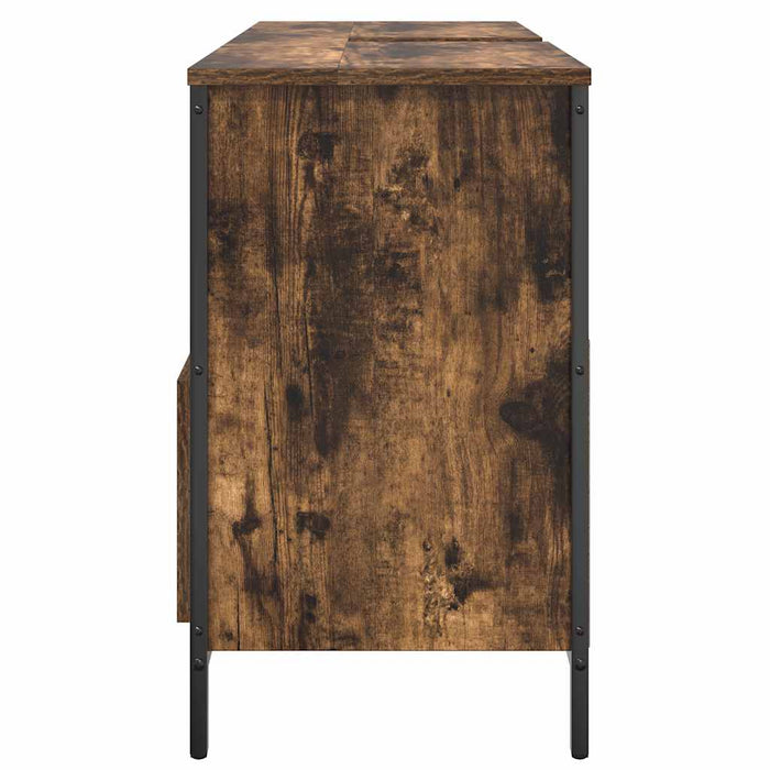 Dulap pentru baie cu sertare stejar afumat 90x34,5x60 cm - WALTI WALTI