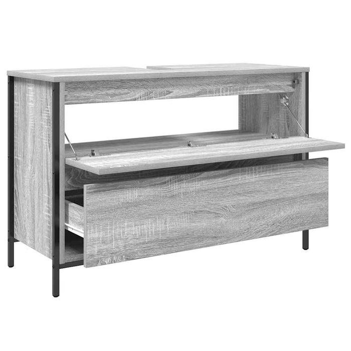 Dulap pentru baie cu sertare Gri Sonoma 90x34,5x60 cm - WALTI WALTI