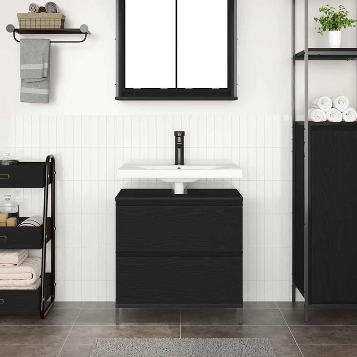 Dulap pentru baie cu sertare Stejar negru 60x34,5x60 cm - WALTI WALTI