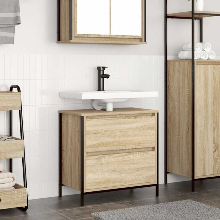 Dulap pentru baie cu sertare Stejar Sonoma 60x34,5x60 cm - WALTI WALTI