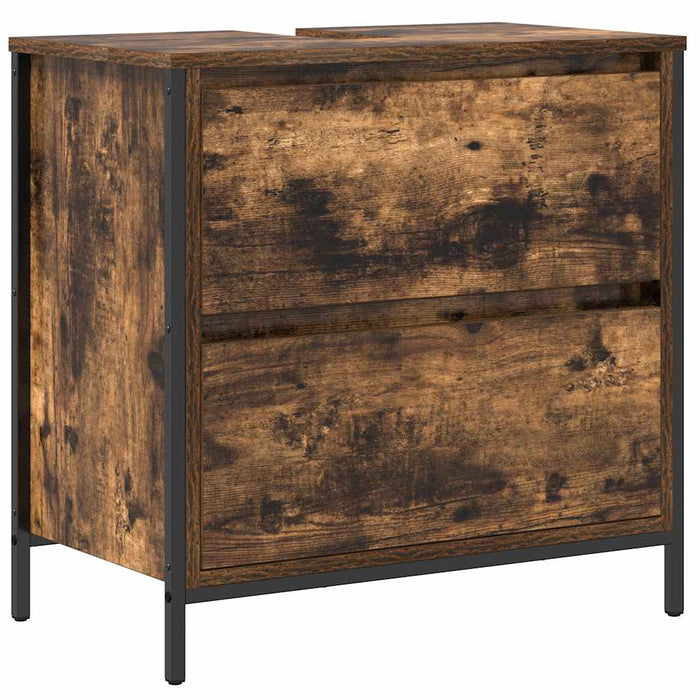 Dulap pentru baie cu sertare stejar afumat 60x34,5x60 cm - WALTI WALTI