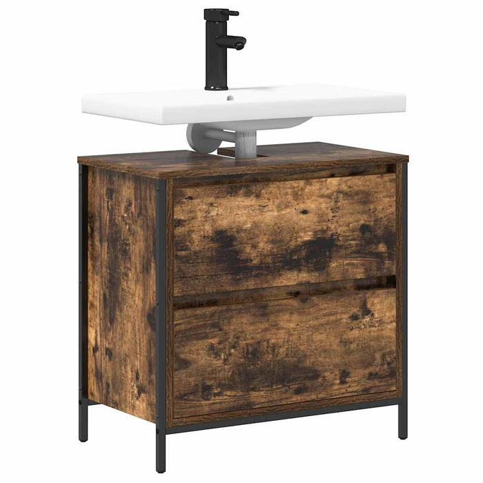 Dulap pentru baie cu sertare stejar afumat 60x34,5x60 cm - WALTI WALTI