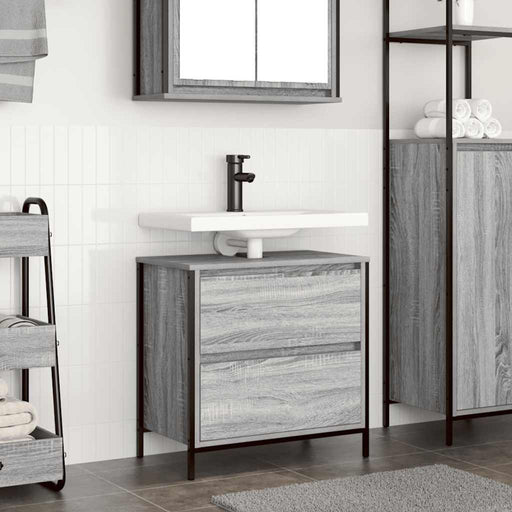 Dulap pentru baie cu sertare Gri Sonoma 60x34,5x60 cm - WALTI WALTI