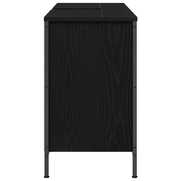 Dulap pentru chiuvetă cu sertare Stejar negru 90x34,5x60 cm - WALTI WALTI