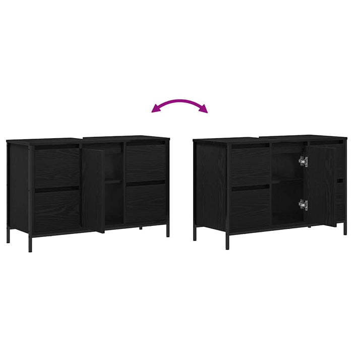 Dulap pentru chiuvetă cu sertare Stejar negru 90x34,5x60 cm - WALTI WALTI