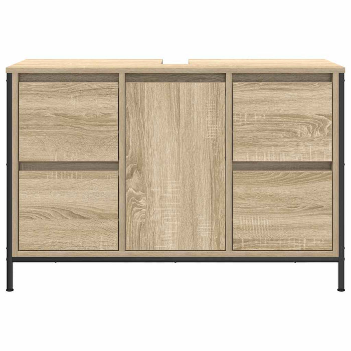 Dulap pentru chiuvetă cu sertare Stejar Sonoma 90x34,5x60 cm - WALTI WALTI