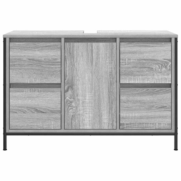 Dulap pentru chiuvetă cu sertare Gri Sonoma 90x34,5x60 cm - WALTI WALTI