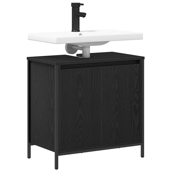 Dulap pentru lavoar baie negru 60x34,5x60 cm - WALTI WALTI