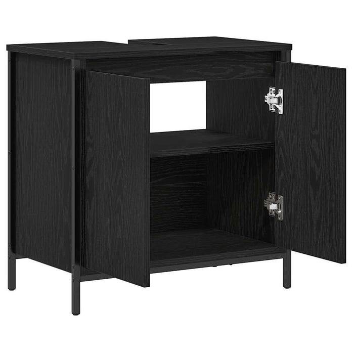 Dulap pentru lavoar baie negru 60x34,5x60 cm - WALTI WALTI