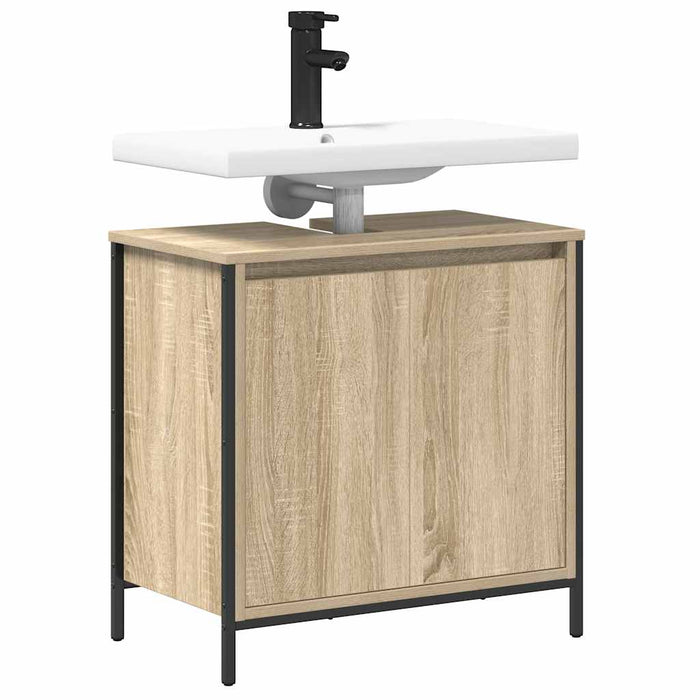 Dulap pentru lavoar baie Stejar Sonoma 60x34,5x60 cm - WALTI WALTI