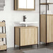 Dulap pentru lavoar baie Stejar Sonoma 60x34,5x60 cm - WALTI WALTI