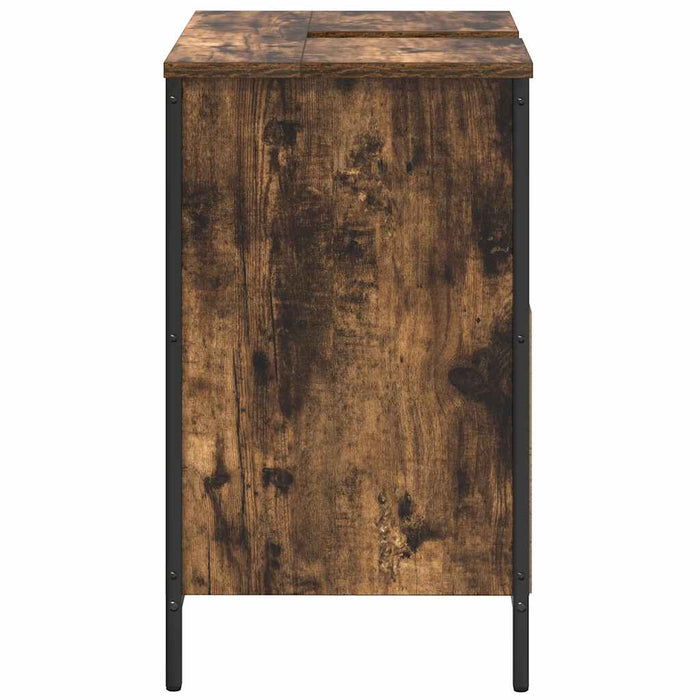 Dulap pentru lavoar baie stejar afumat 60x34,5x60 cm - WALTI WALTI