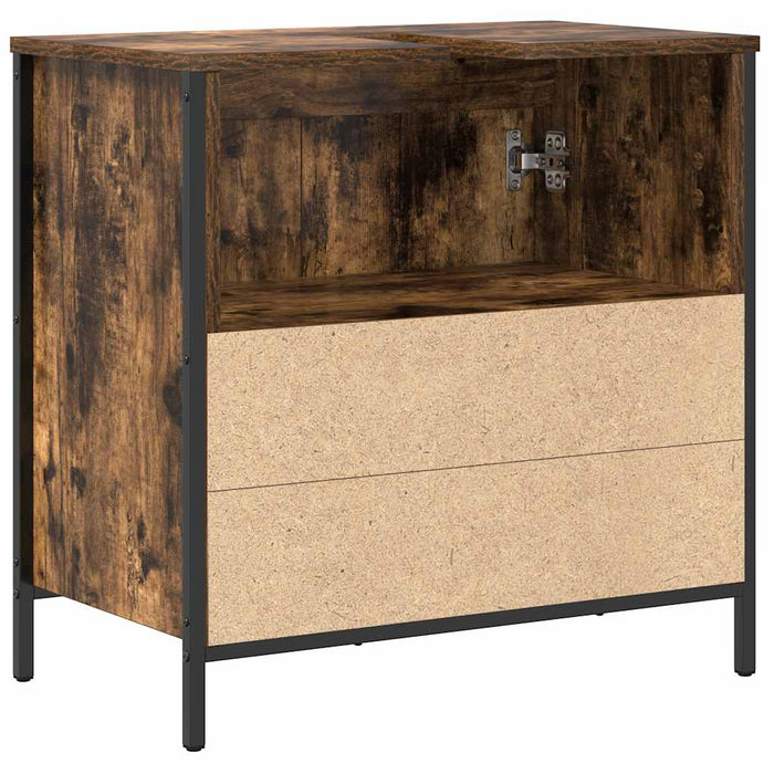 Dulap pentru lavoar baie stejar afumat 60x34,5x60 cm - WALTI WALTI