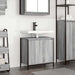 Dulap pentru lavoar baie gri Sonoma 60x34,5x60 cm - WALTI WALTI