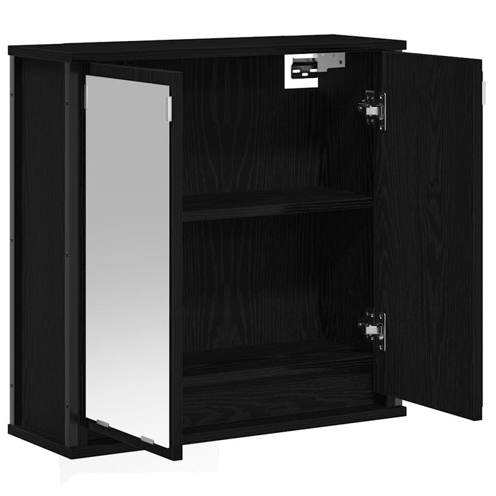 Dulap de baie cu oglindă stejar negru 60x21x60 cm - WALTI WALTI